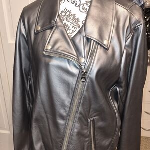 Torrid Metallic Leather Jacket